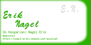 erik nagel business card